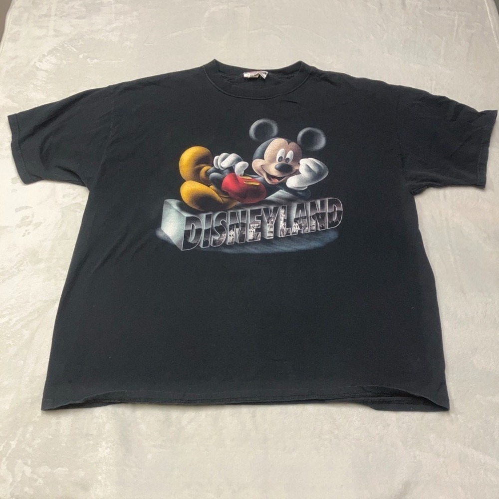 Vintage‎ 90s Disneyland Mickey Mouse Graphic Print T-Shirt Men's XXL Made in USA